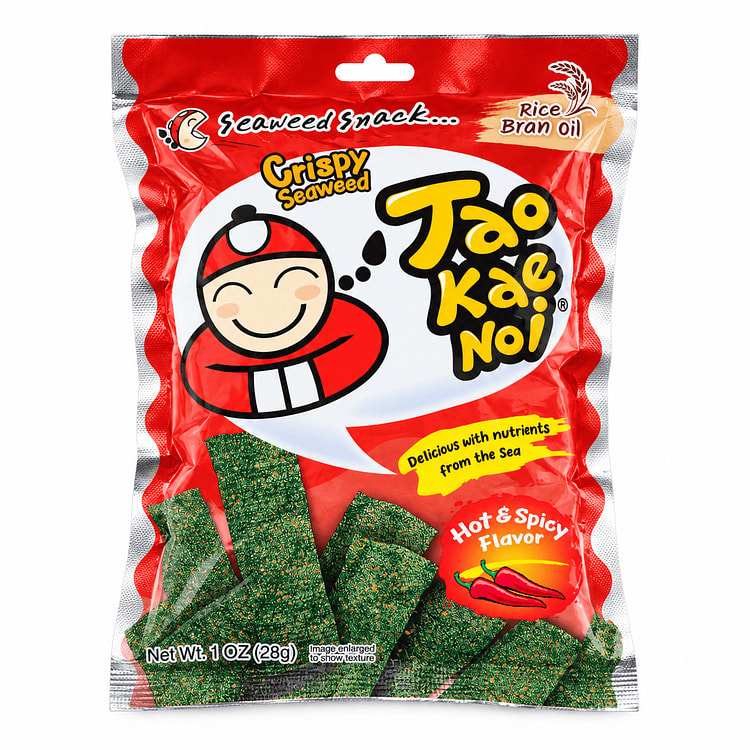 Snack Rong Biển Tao Kae Noi, Vị Cay Nóng 28 g