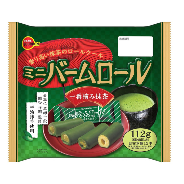 Bourbon Mini Baum Roll Matcha 3.77 盎司