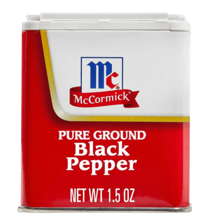 McCormick Pure Ground Black Pepper Shaker 1.5 oz