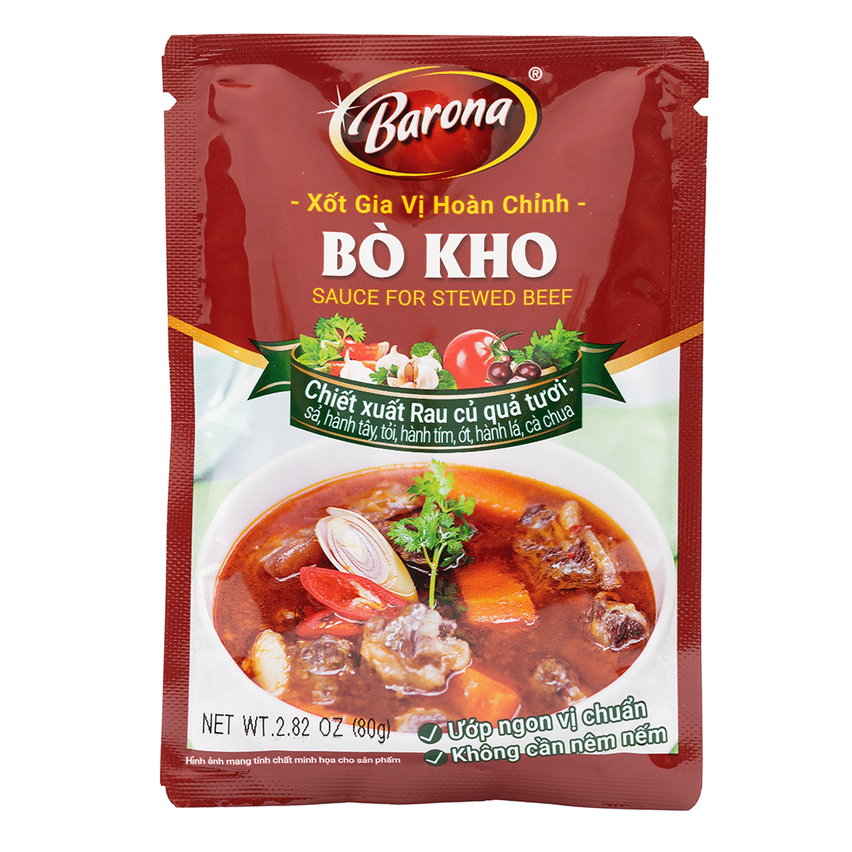 Gia Vị Nấu Bò Kho Barona 2.8 oz*80 pack