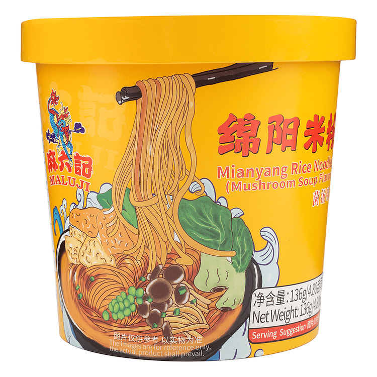 麻六记 绵阳米粉 菌汤味 136 克