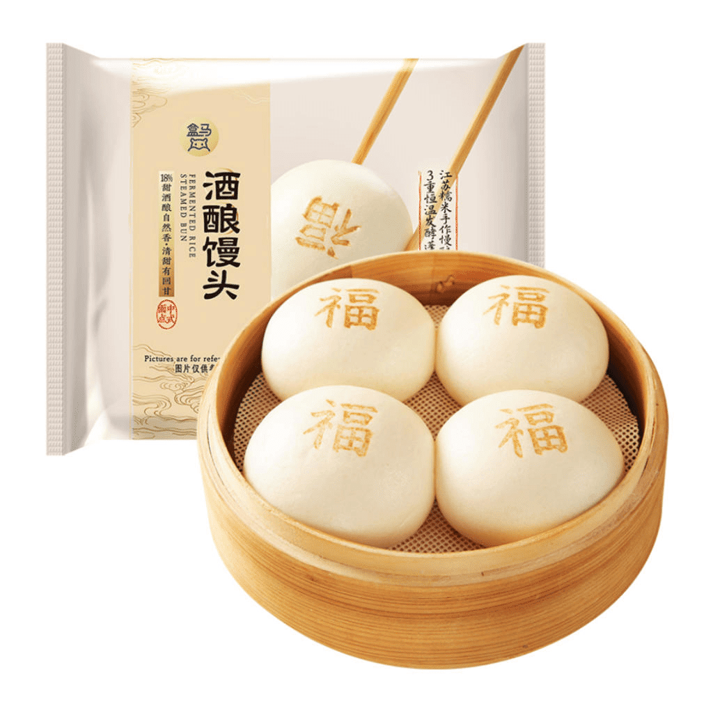 Hema Sweet Fermented Rice Steamed Bun 4ct, Frozen 200 g