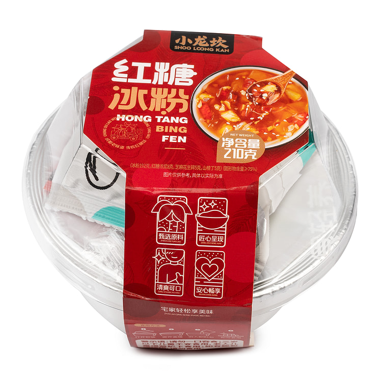 小龙坎 0脂肪红糖冰粉 210 克