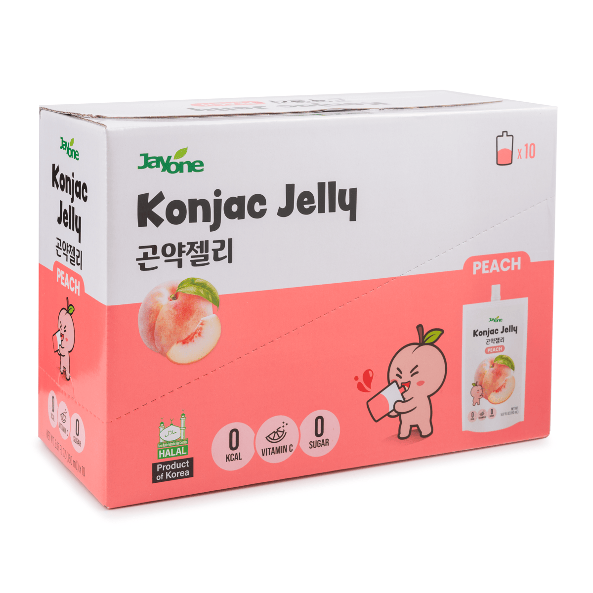 Get Jayone Drinkable Konjac Jelly, Peach Flavor 150 ml*10 each