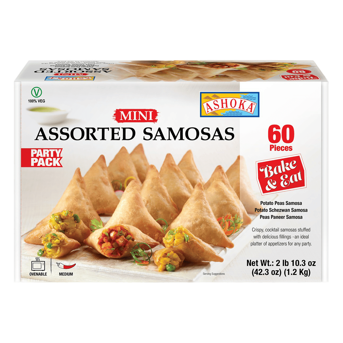 Samosa de Cóctel Haldiram's 28pcs Congelado 10.3 onza(s)