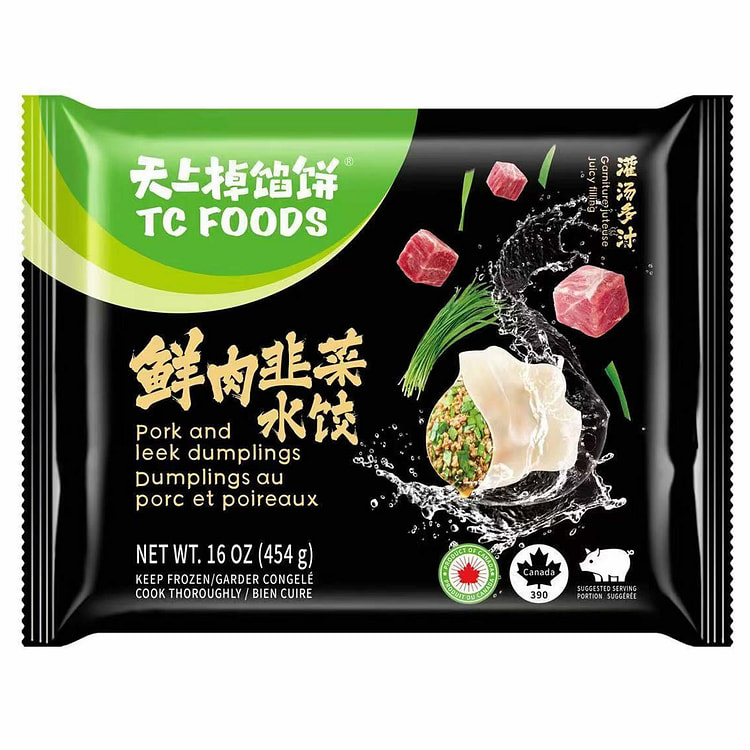 TC Foods Pork and Leek Dumplings 454 g