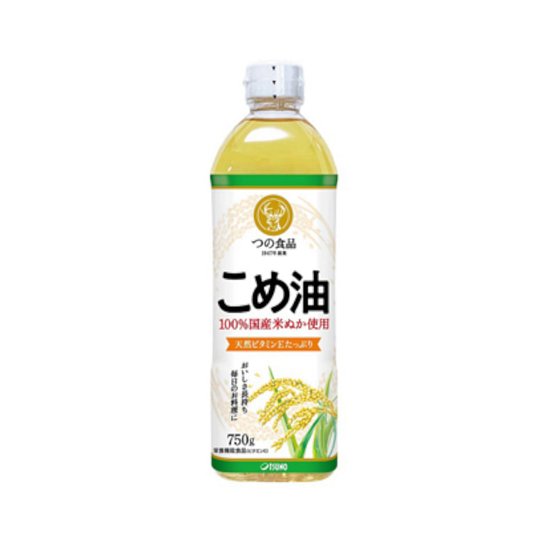 つの食品 こめ油 100%国産米ぬか使用 750g 1.65 ポンド