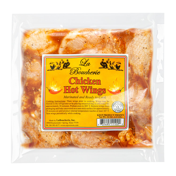 德州香辣烤鸡翅 腌制生肉 （煎烤用） 24 盎司