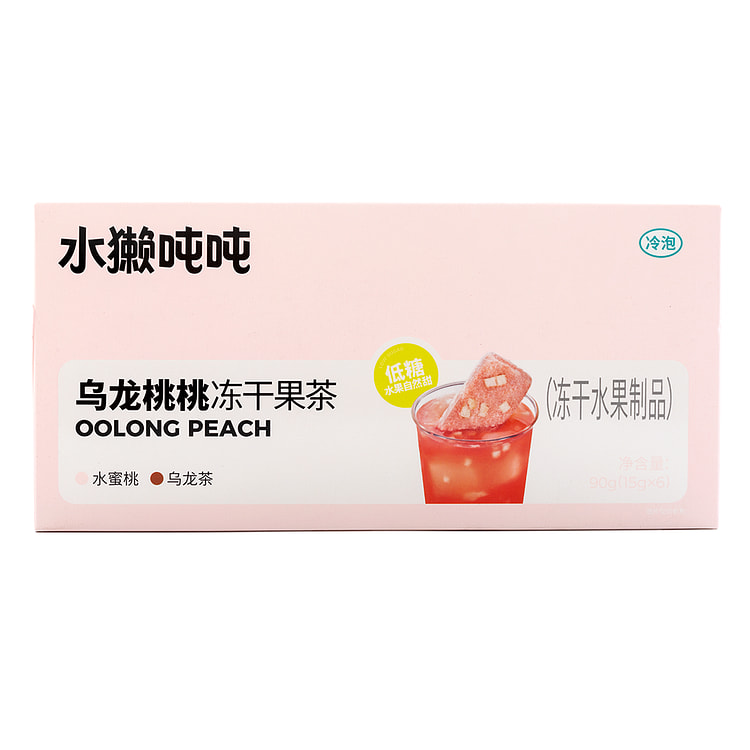 水獭吨吨 即溶水果茶-乌龙桃桃 90 克