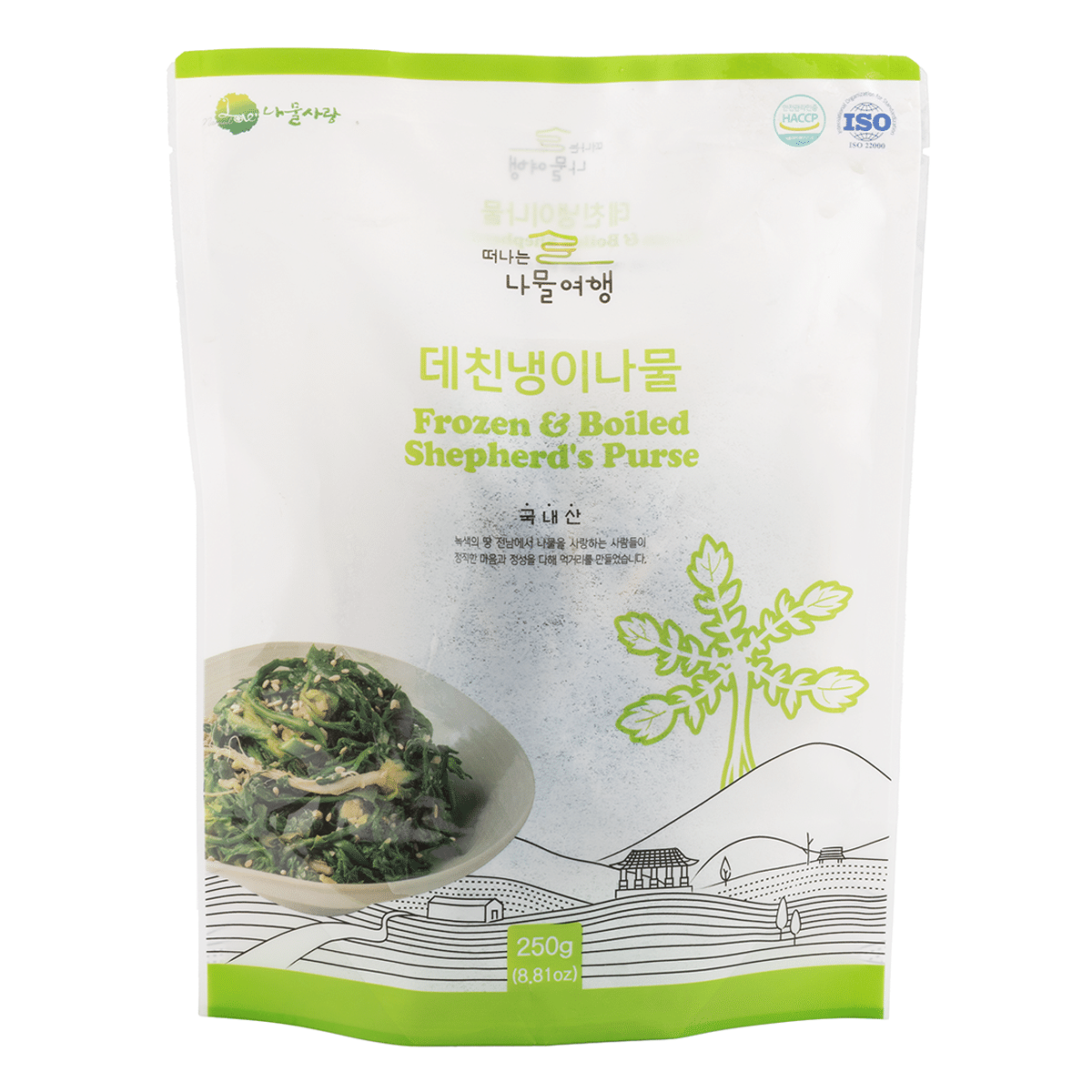 JEOLLANAM-DO FROZEN BOILED SHEPHERD'S PURSE 250 g