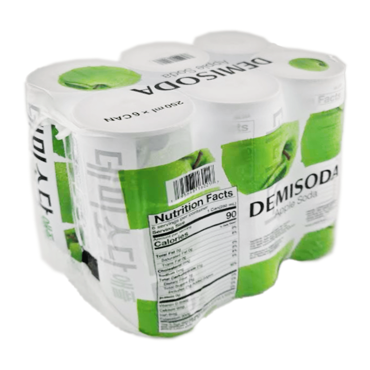 DEMISODA Apple Flavored Soda Drink 250 ml*6 unidade