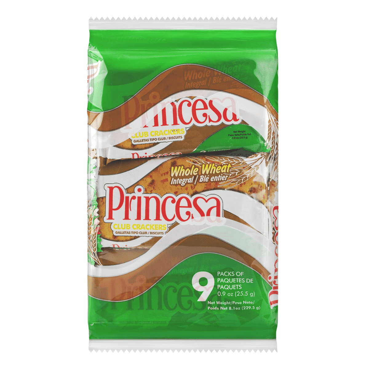 Princesa Biscoitos Integrais Club 8.1 oz