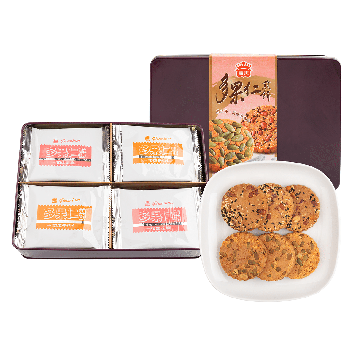 Biscoitos de Nozes/Sementes, I MEI, Pacote de Presente, 20 unidades 320 g