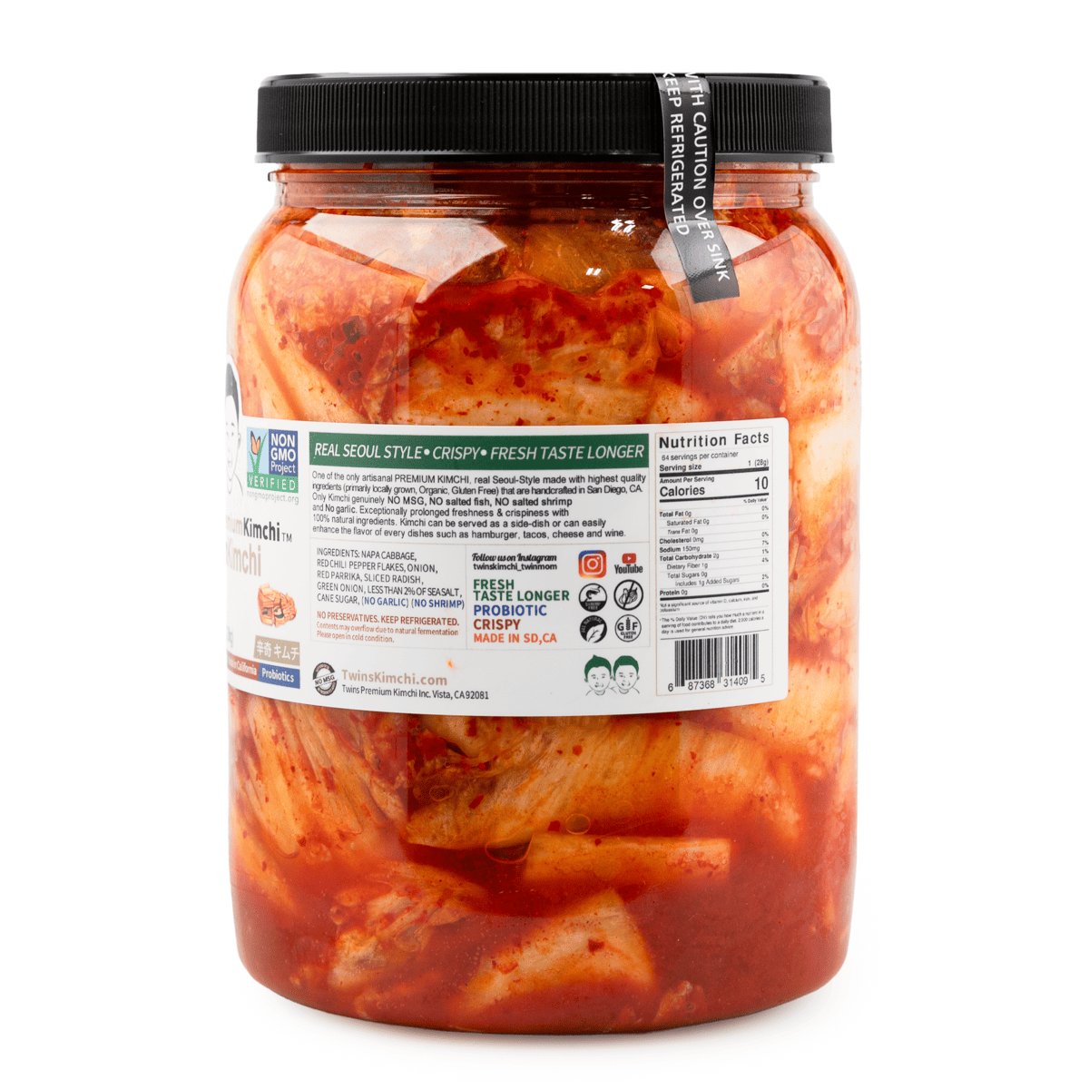 Get Twins Premium Kimchi Sliced Vegan Kimchi Delivered | Weee