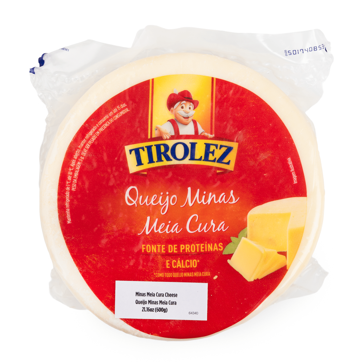 Queijo Minas Meia Cura Tirolez 600 g