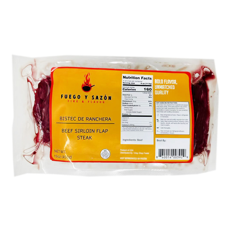 Falda de Res (Corte de Sirloin) 16 onza(s)