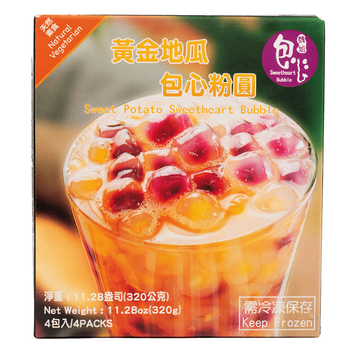 Wei Sister Sweet Potato Sweetheart Bubble 80g*4 320 g