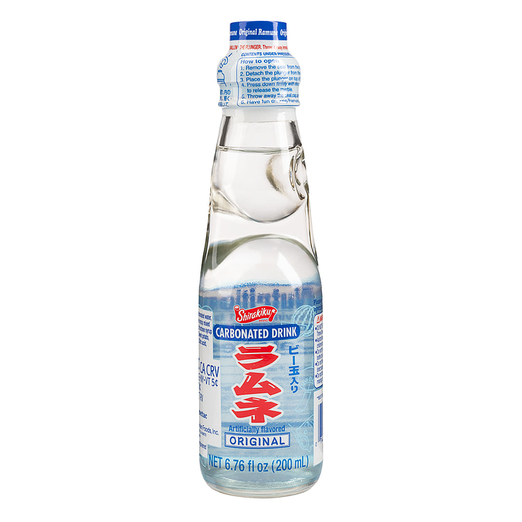 Shirakiku Ramune 弹珠汽水 原味 200 毫升