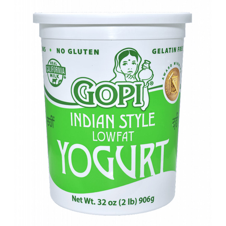 Gopi Yogurt LowFat Plain 32oz 2 lb