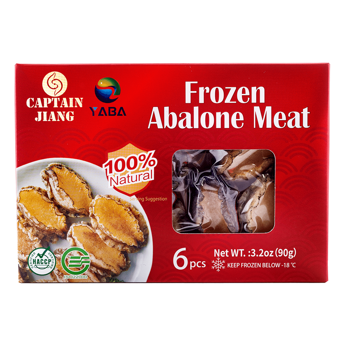 Captain Jiang Abalone 6PC Frozen 90 g