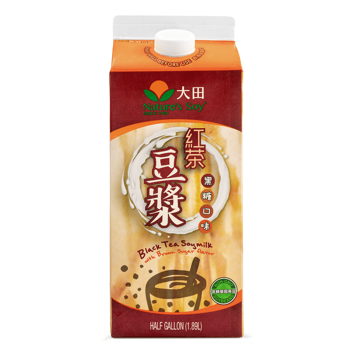 Nature’s Soy Black Tea Soy Milk, Brown Sugar Flavor 1890 ml