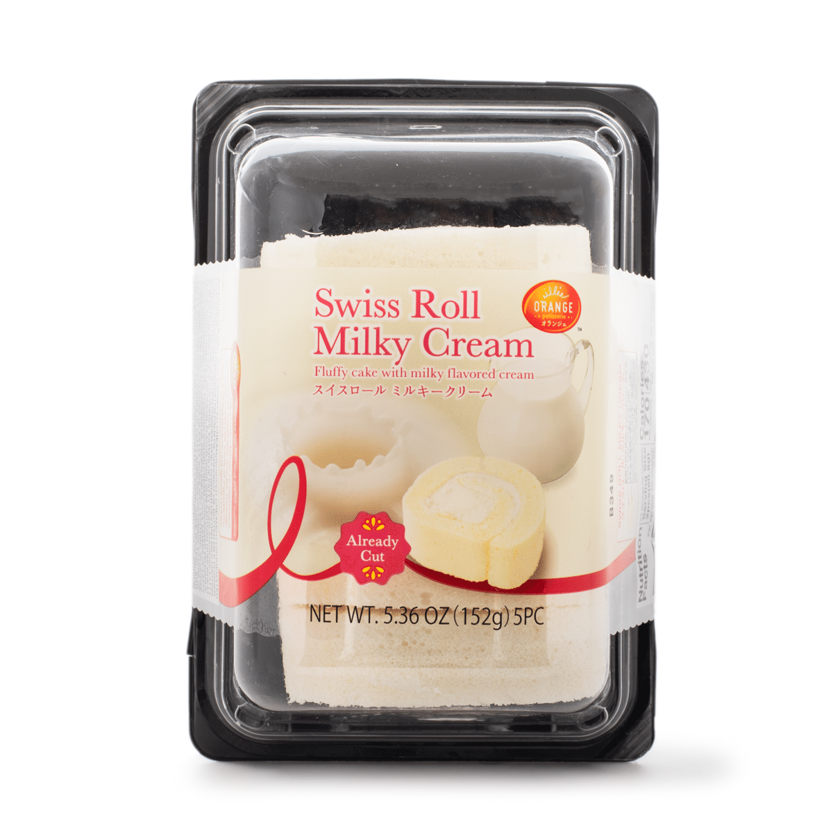 Orange Swiss Roll Milky Cream, Frozen 152 g