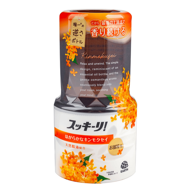 阿斯制药 (Earth) Sukki-ri 室内除臭芳香剂｜明快金木樨香型 (丹桂花香) 400 毫升