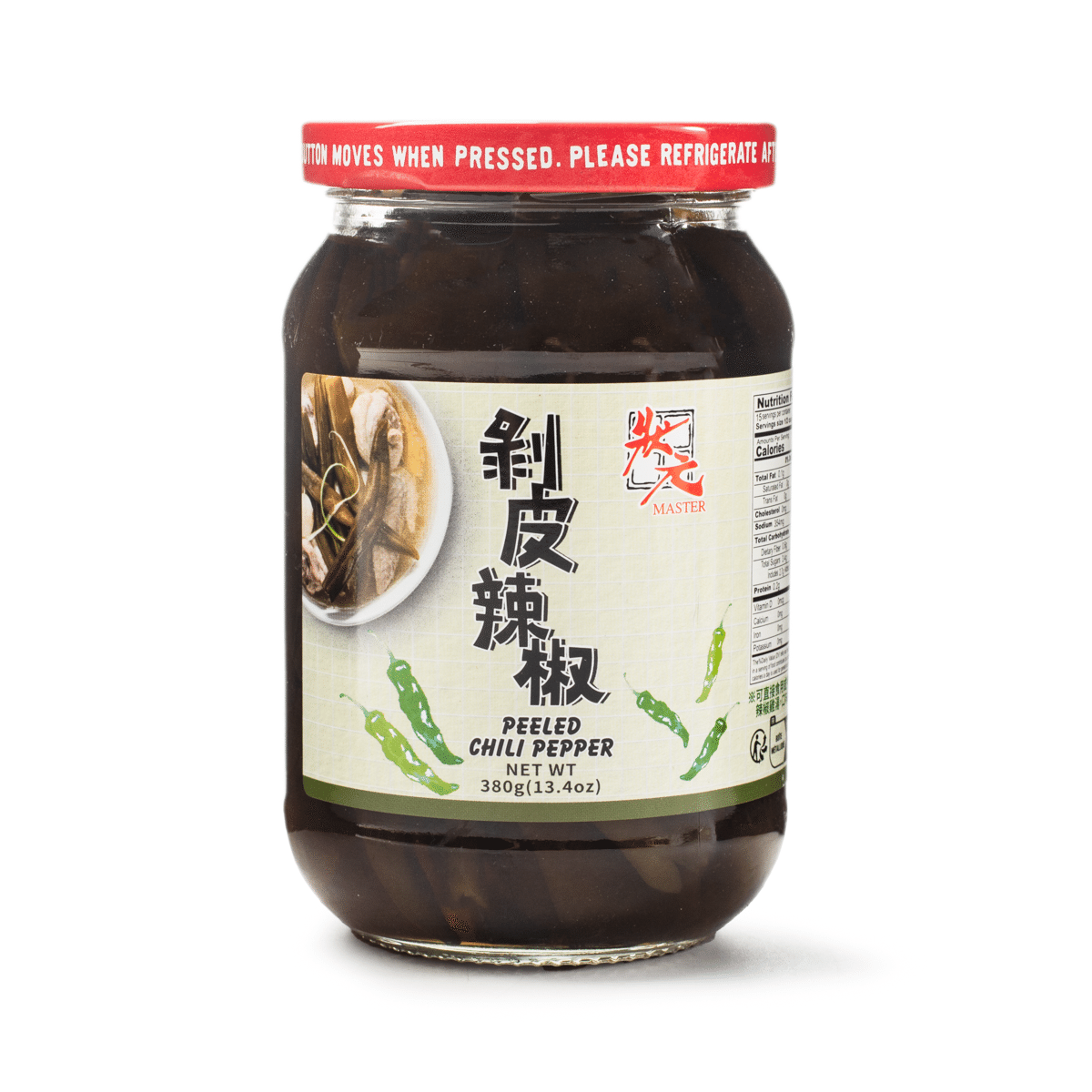 Master Peeled Chili Pepper 380 g