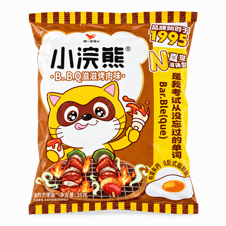 小浣熊 干脆面 有肉任性烤肉味 35 克