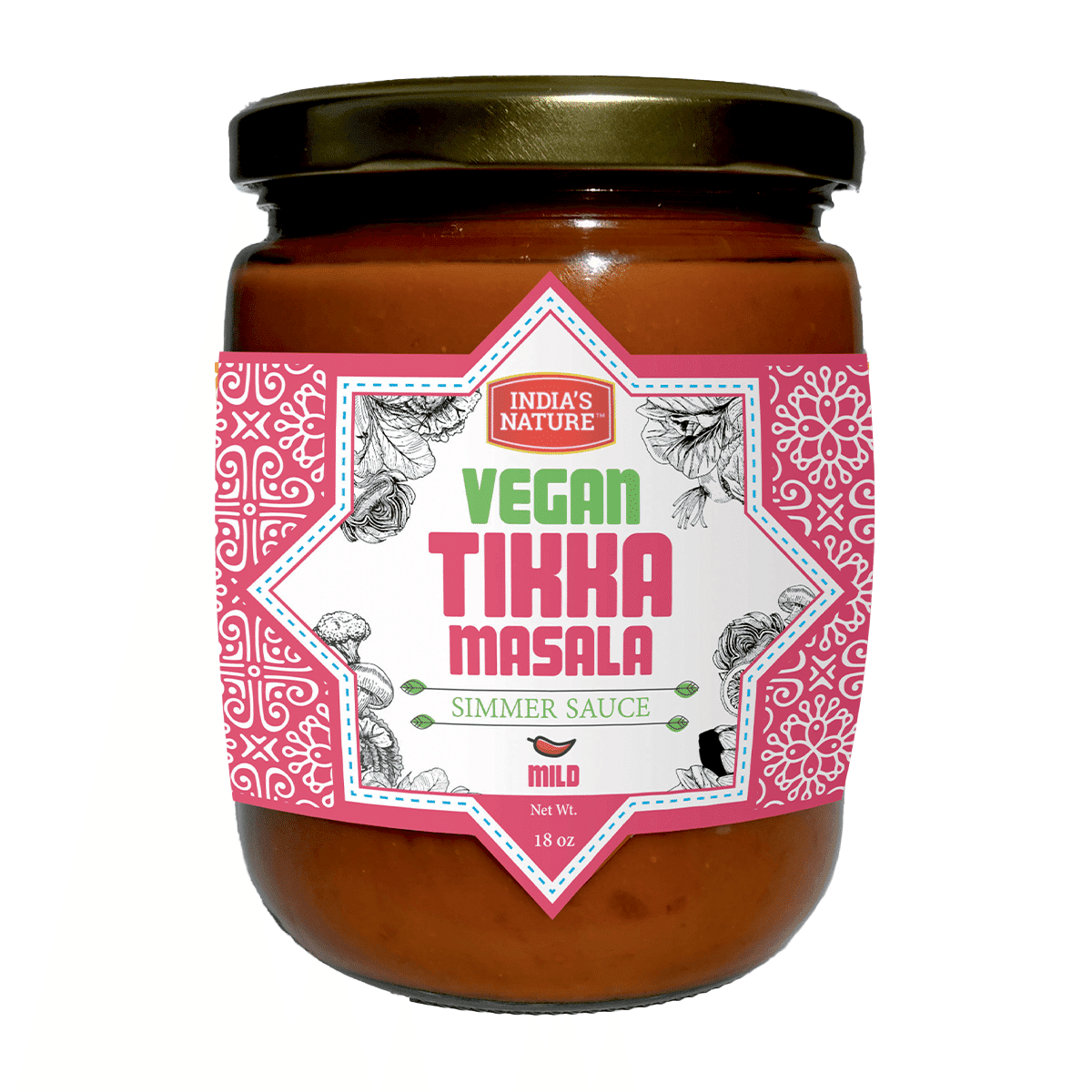 India’s Nature Vegan Tikka Masala Simmer Sauce 18 oz