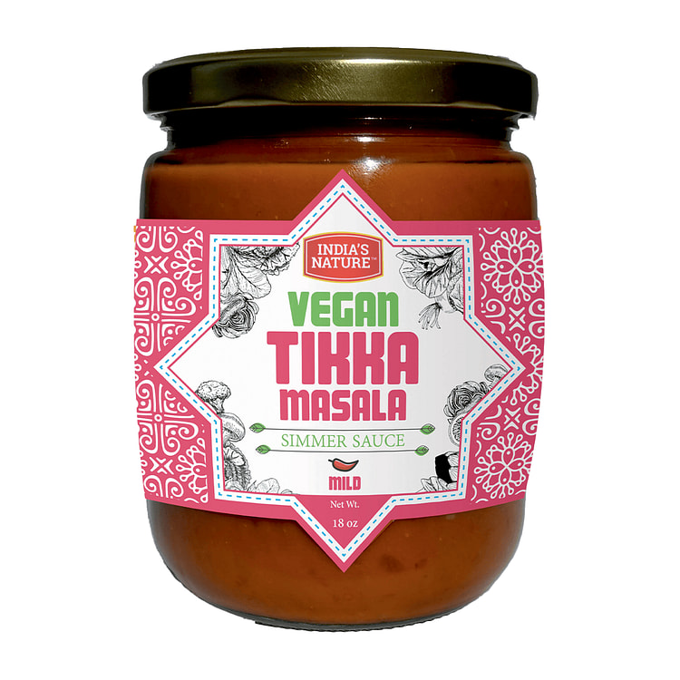India's Nature Vegan Tikka Masala Simmer Sauce 18 oz