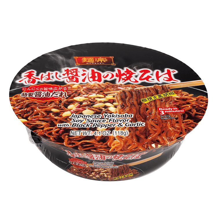 面乐 日式炒面 黑胡椒香蒜酱油味 4.1 盎司