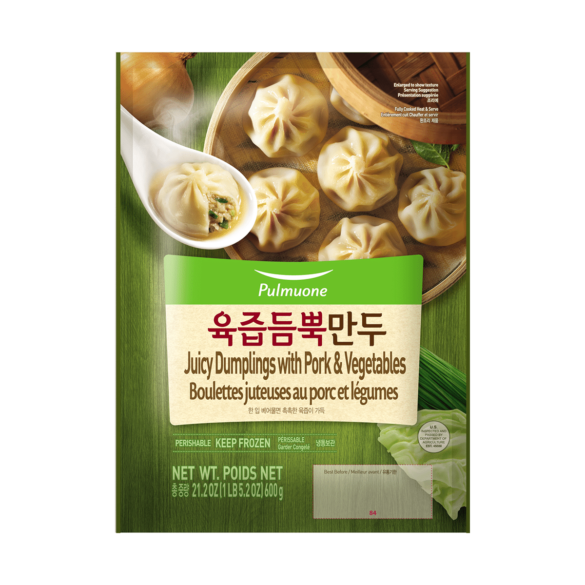 圃美多 猪肉蔬菜水饺 600 克