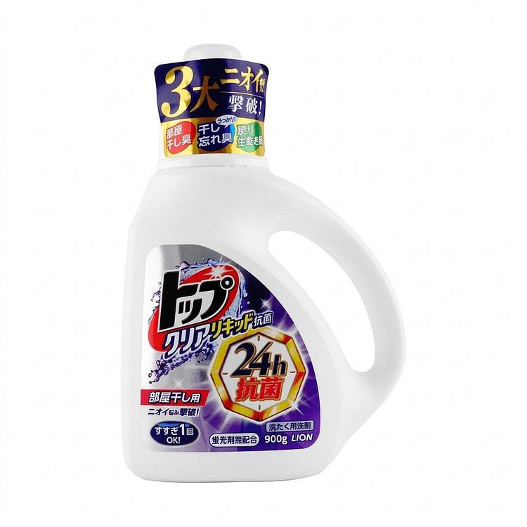 LION Top Indoor Drying Antibacterial Laundry Detergent (31.7 oz / 900g) 900