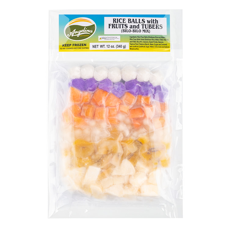 Angelina Bilo-Bilo Mix (Rice Balls With Fruits & Tubers) 340 克