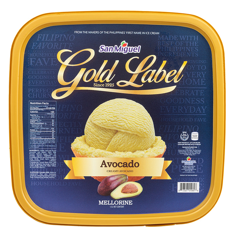 San Miguel Gold Label Avocado Ice Cream 50.72 盎司