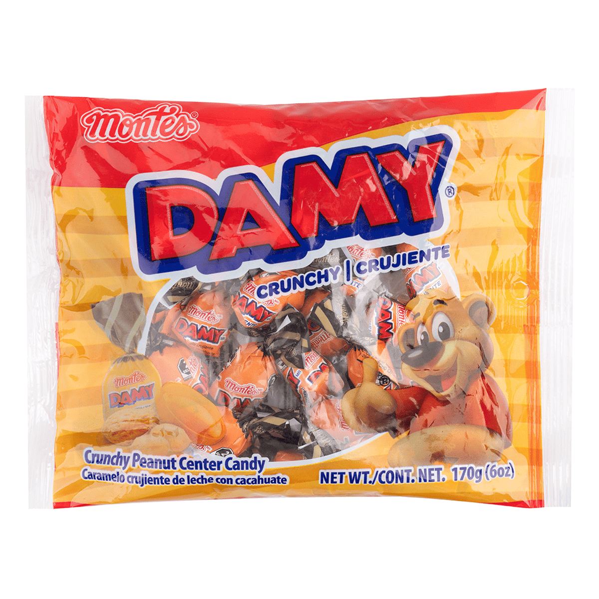 Montes Damy Crunchy Peanut Center Candy 6 oz