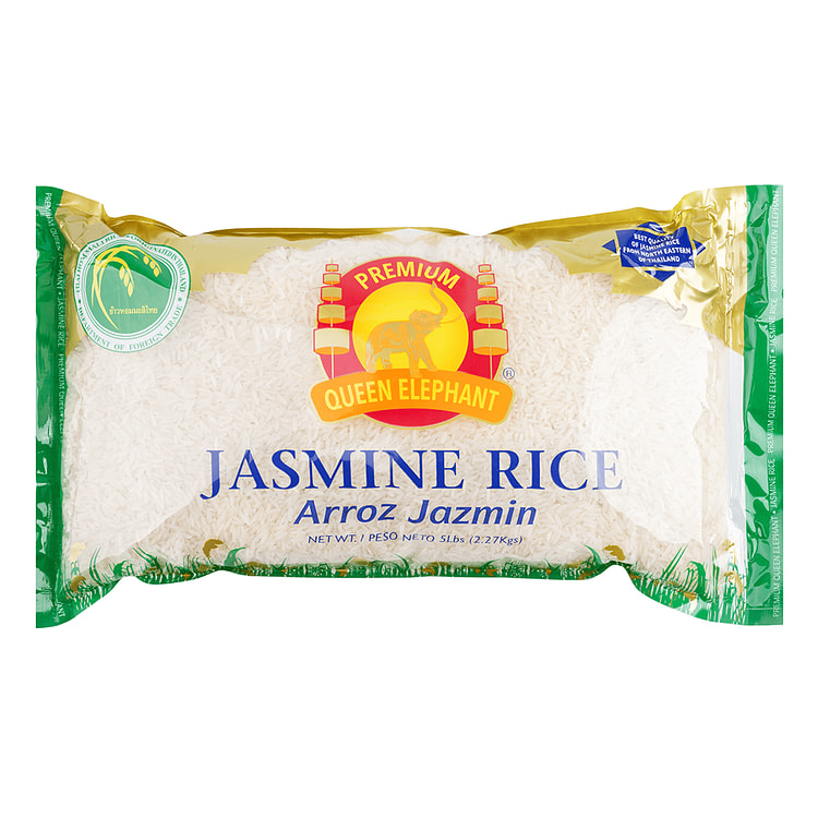 Authentic Certified Premium Queen Elephant Jasmine Rice 5 lb