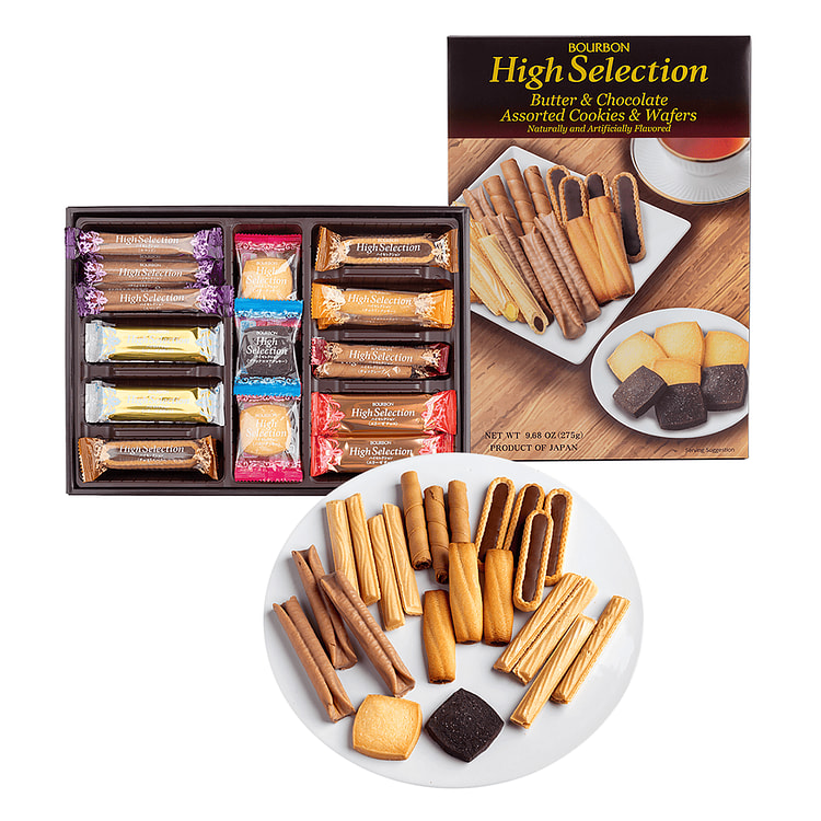 Bourbon High Selection Assorted Cookies and Wafers 9.68 oz