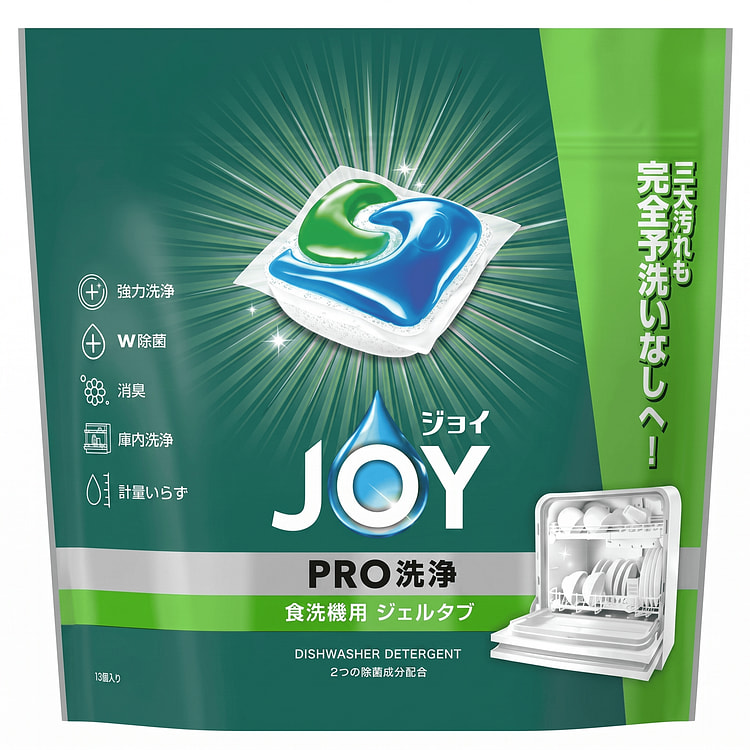 P&G Joy Dishwasher Detergent Gel Tabs, Enhanced Cleaning Version 13-pods 17