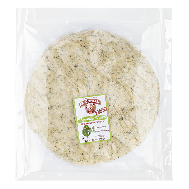El Comal Spinach Wrap 8 count