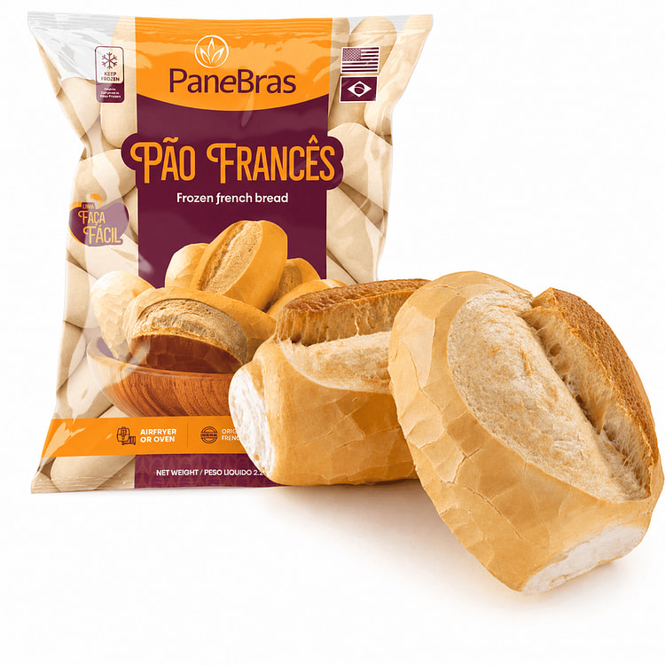 PaneBras Frozen Brazilian French Bread 2.2 lb