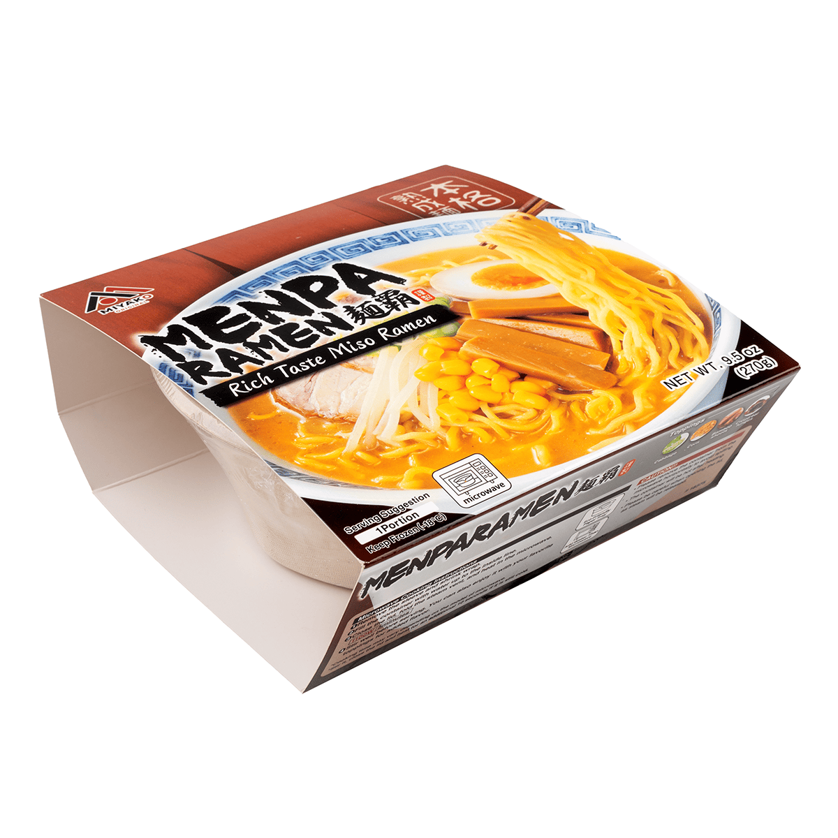 Get Miyako Menpa Rich Taste Miso Ramen Frozen 9.5 oz Delivered
