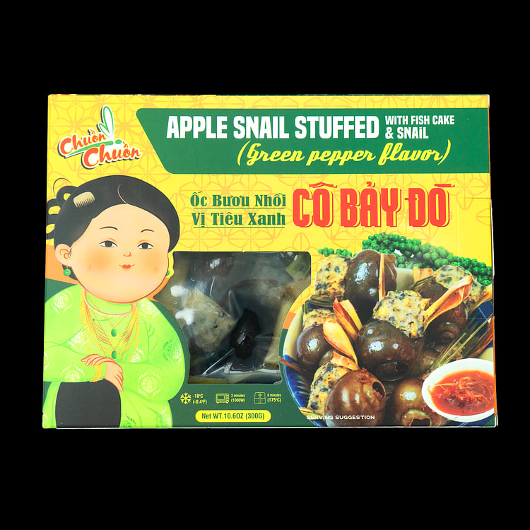 Dragonfly Apple Snail Stuffed with Fish Cake and Snail (Green Pepper Flavor