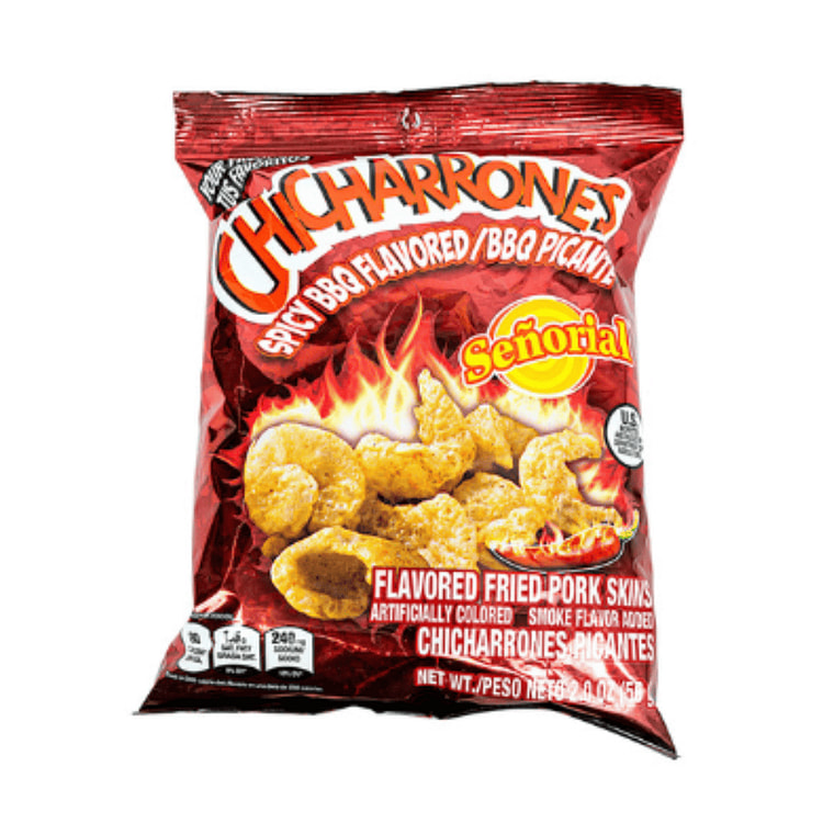 Senorial Chicharrones sabor BBQ picante 2 onza(s)