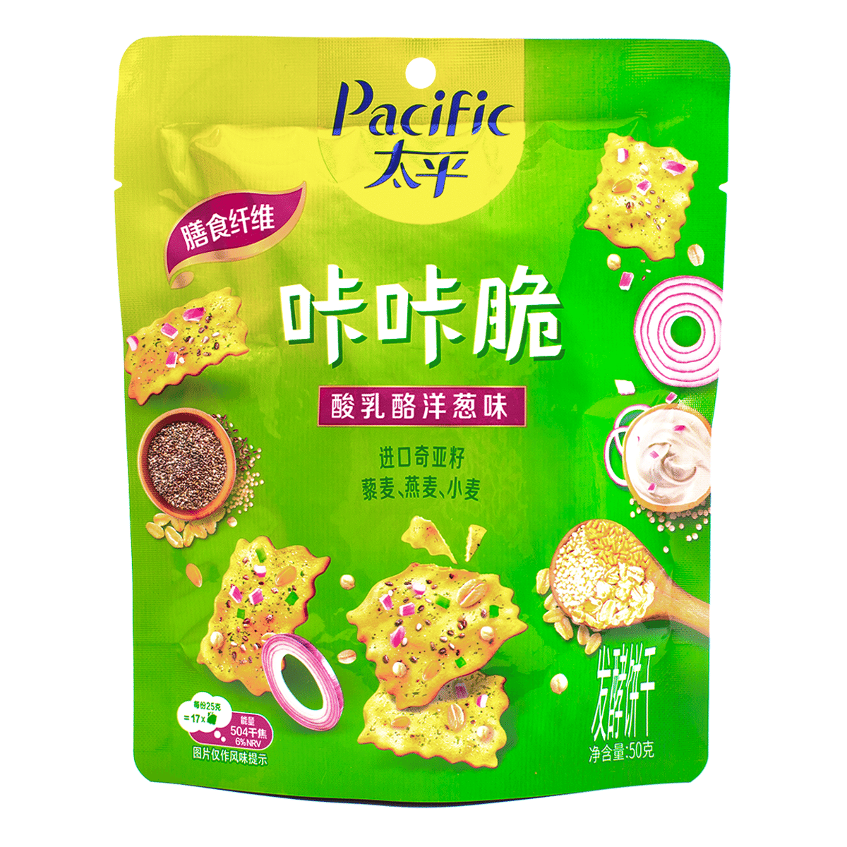 Pacific Biscuits, Onion Flavor 50 g