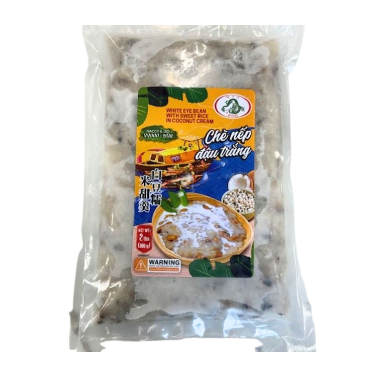 White Eye Bean with Sweet Rice in Coconut Cream, Frozen 2 lb