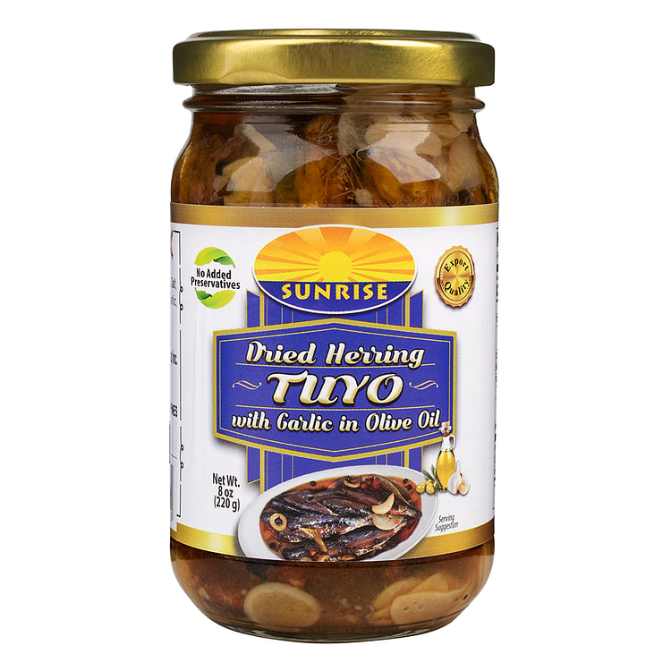 Sunrise Spanish Tuyo with Garlic in Olive Oil Regular 220 克