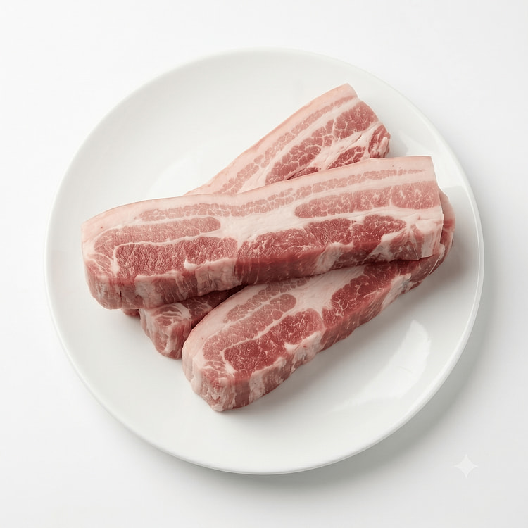 Pork Belly Skin-On (Thick Cut) Frozen 1.5-1.65 lb