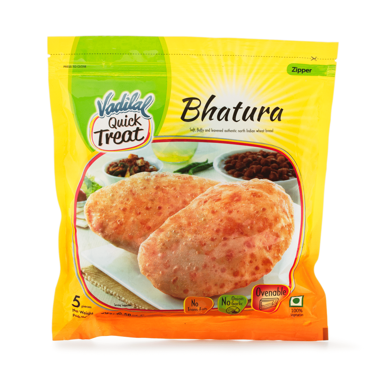 Bhatura Vadilal 5pcs Congelado 300 g